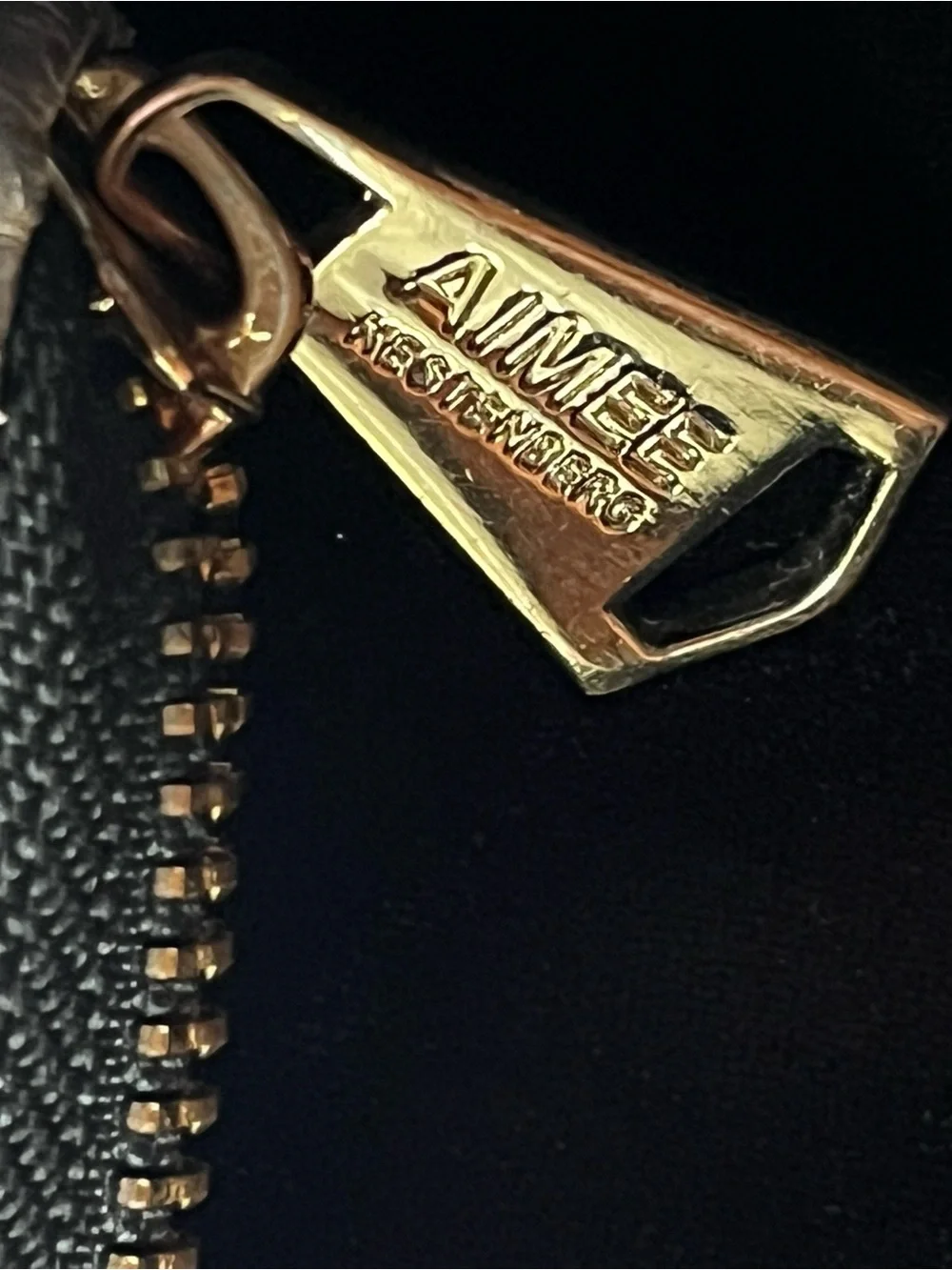 Aimee Kestenberg Brixton Metallic Silver Leather Zip Around Wallet